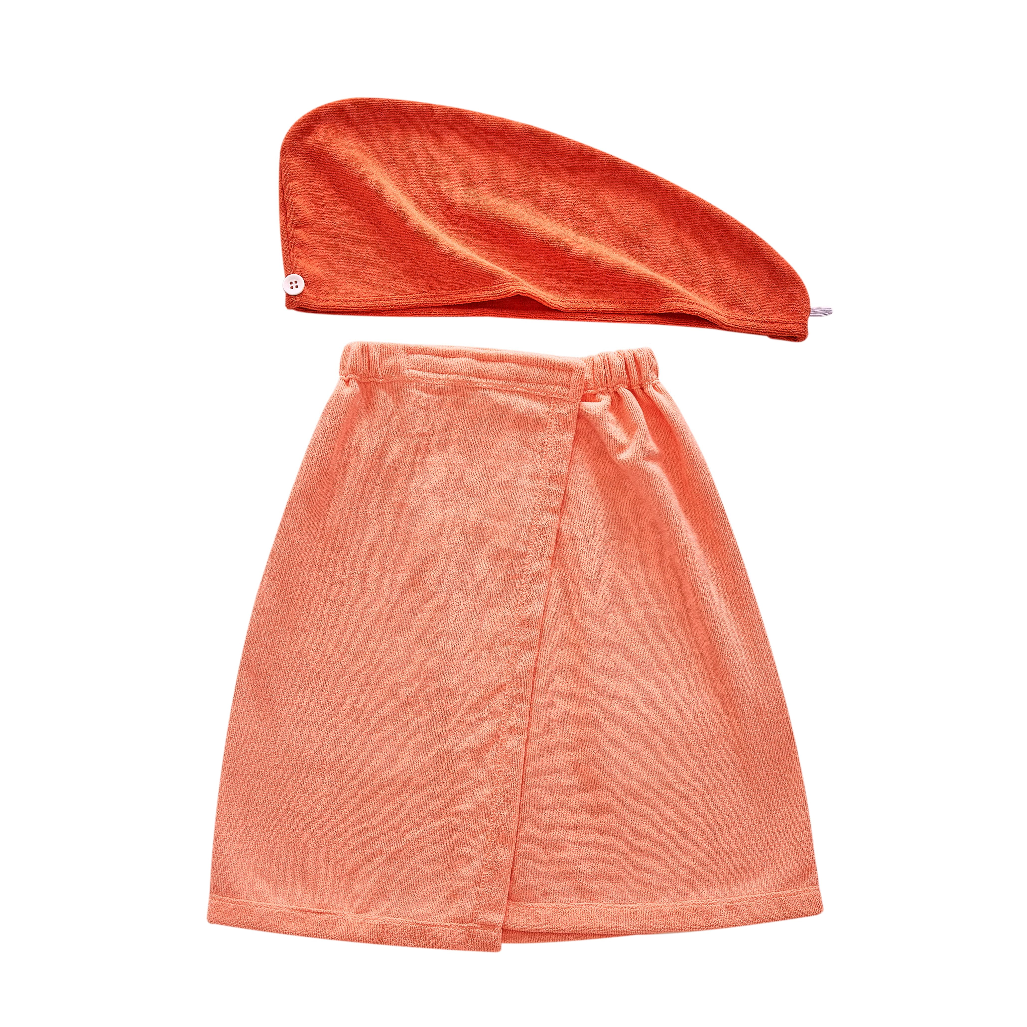 Mainstays by Becky G and Alejandra Mimosa 2-Piece Body Wrap and Hair Wrap Set