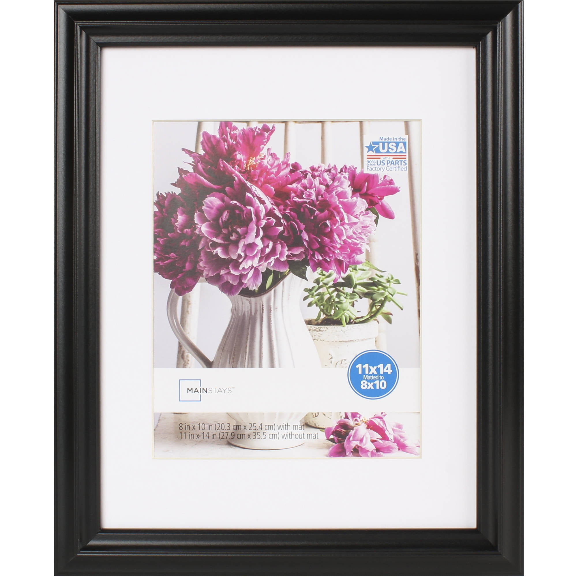 Mainstays Traditional 11x14 Black Picture Frame - Walmart.com