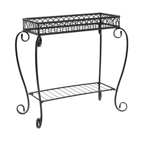 MAINSTAYS TRADITIONAL 2-TIER PLANT STAND, 26″ L X...