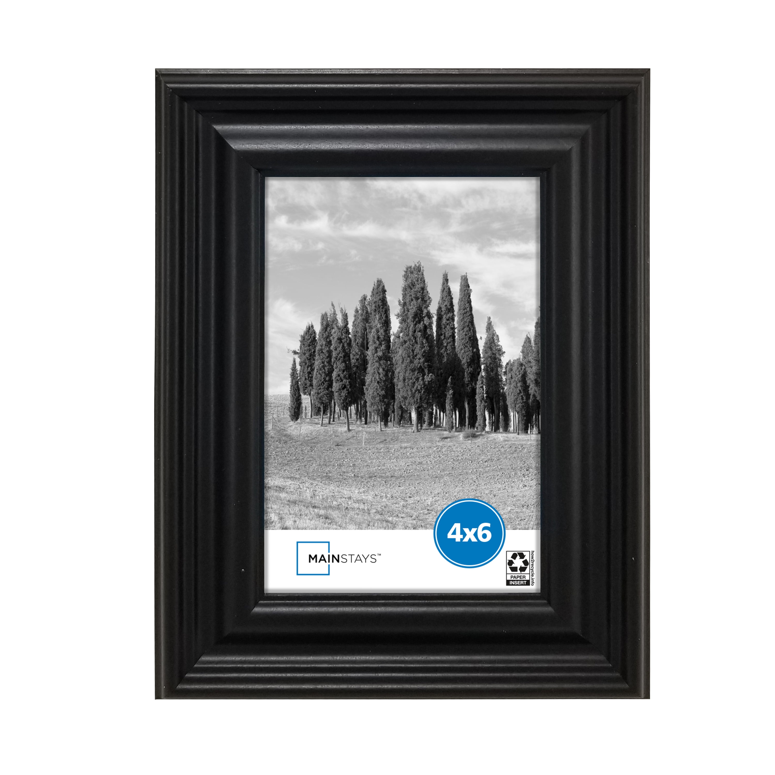 Mainstays Traditional 4x6 Black 1.46" Gallery Wall Frame