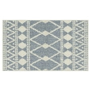 Mainstays Traditional Blue Diamond Indoor Accent Rug, 1 ft 8 in x 2 ft 10 in