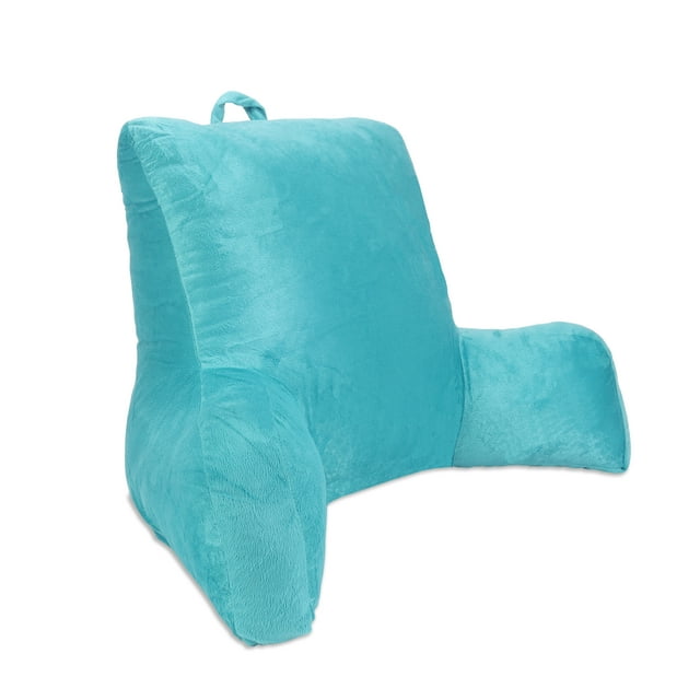 Mainstays Traditional Blue Solid Print Polyester Bed Rest Pillow