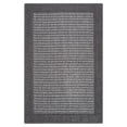 Mainstays Traditional Faux Sisal Olefin Gray Border Indoor Living Room Area Rug, 7'6"x10