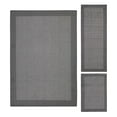 thumbnail image 1 of Mainstays Farmhouse Faux Sisal Gray Border Indoor Area Rug Set, 3 Piece, 1 of 9