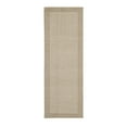 thumbnail image 1 of Mainstays Farmhouse Faux Sisal Olefin Beige Border Indoor Hallway Runner Rug, 2'x6', 1 of 9