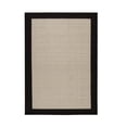 thumbnail image 1 of Mainstays Farmhouse Faux Sisal Olefin Black Border Indoor Living Room Area Rug, 7'x10', 1 of 8