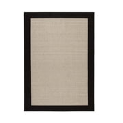 Mainstays Farmhouse Faux Sisal Olefin Black Border Indoor Living Room Area Rug, 7'x10'