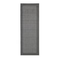 thumbnail interactive-video image 1 of Mainstays Farmhouse Faux Sisal Olefin Gray Border Indoor Hallway Runner Rug, 2'x6', 1 of 10