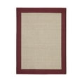 thumbnail image 1 of Mainstays Farmhouse Faux Sisal Olefin Red Border Indoor Area Rug, 4' x 5'4", 1 of 9
