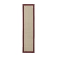 thumbnail image 1 of Mainstays Farmhouse Faux Sisal Olefin Red Border Indoor Hallway Runner Rug, 2'6"x10', 1 of 8