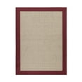 thumbnail image 1 of Mainstays Farmhouse Faux Sisal Olefin Red Border Indoor Living Room Area Rug, 7' x 10', 1 of 8