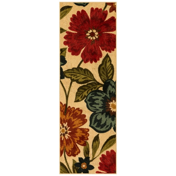 Mainstays Traditional Multicolor Floral Indoor Hallway Runner Rug, 1'8" x 5'