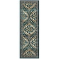 thumbnail image 1 of Mainstays Traditional Persian Teal Print Indoor Hallway Runner Rug, 2'x6', 1 of 6