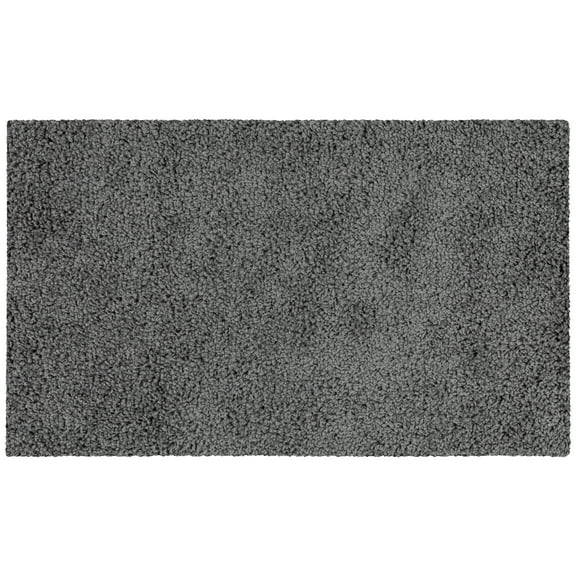 Mainstays Traditional Solid Gray Shag Tufted Indoor Accent Rug, 1'8"x2'10"