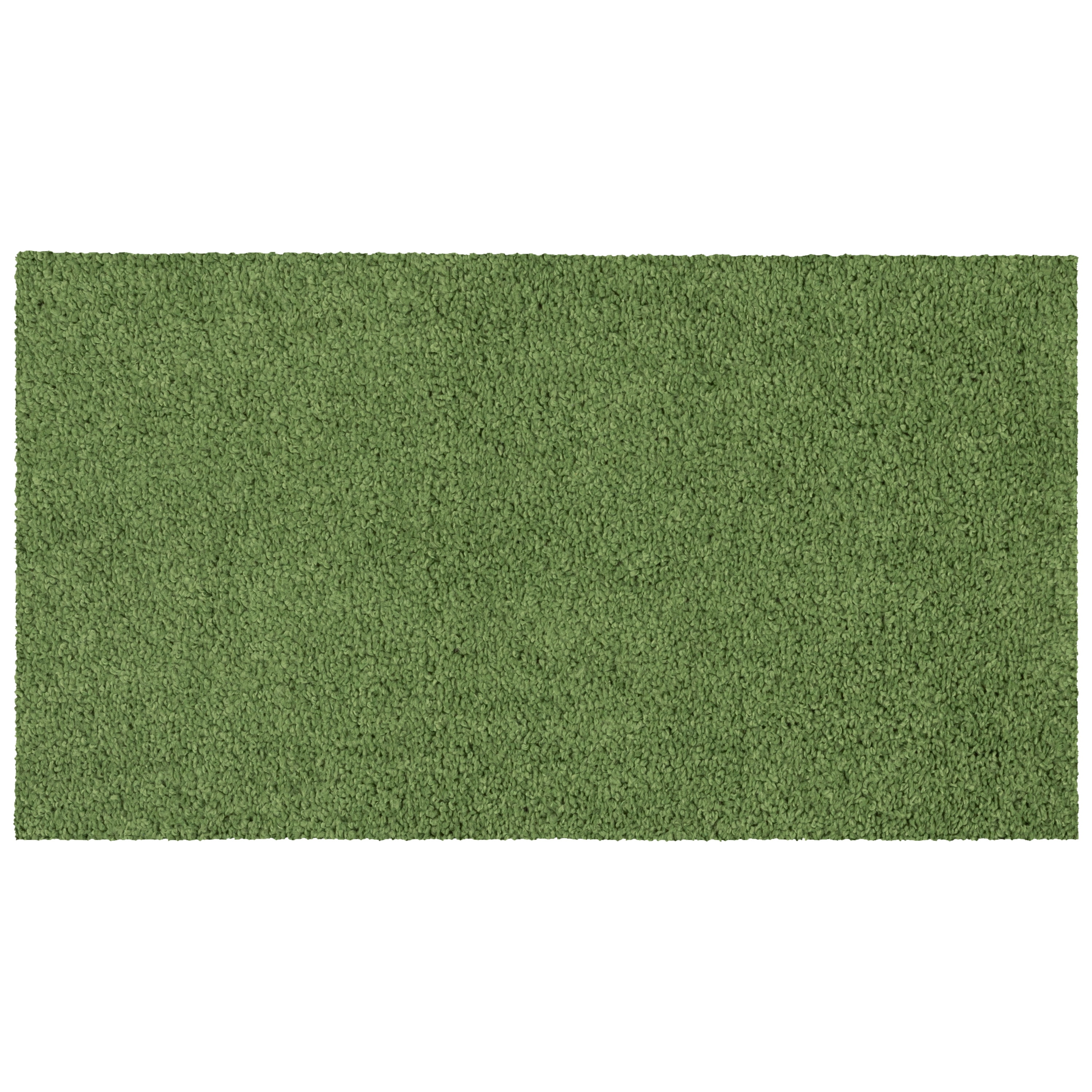 Mainstays Solid Shag Indoor Accent Rug, Green, 1 ft 8 in x 2 ft 10 in