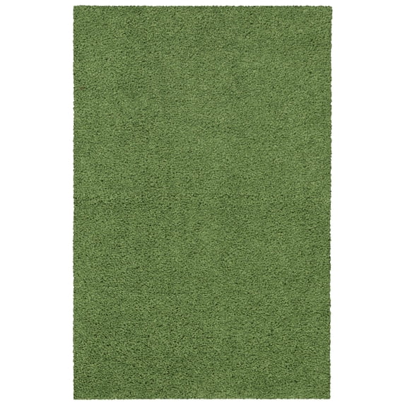 Mainstays Traditional Solid Green Shag Indoor Accent Rug, 2'6" x 3'10"