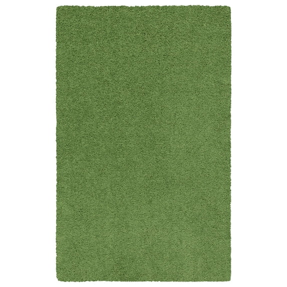 Mainstays Traditional Solid Green Shag Indoor Room Rug, 3' x 4'8"