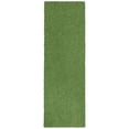 thumbnail image 1 of Mainstays Traditional Solid Green Shag Indoor Hallway Runner Rug, 1'9" x 5', 1 of 8