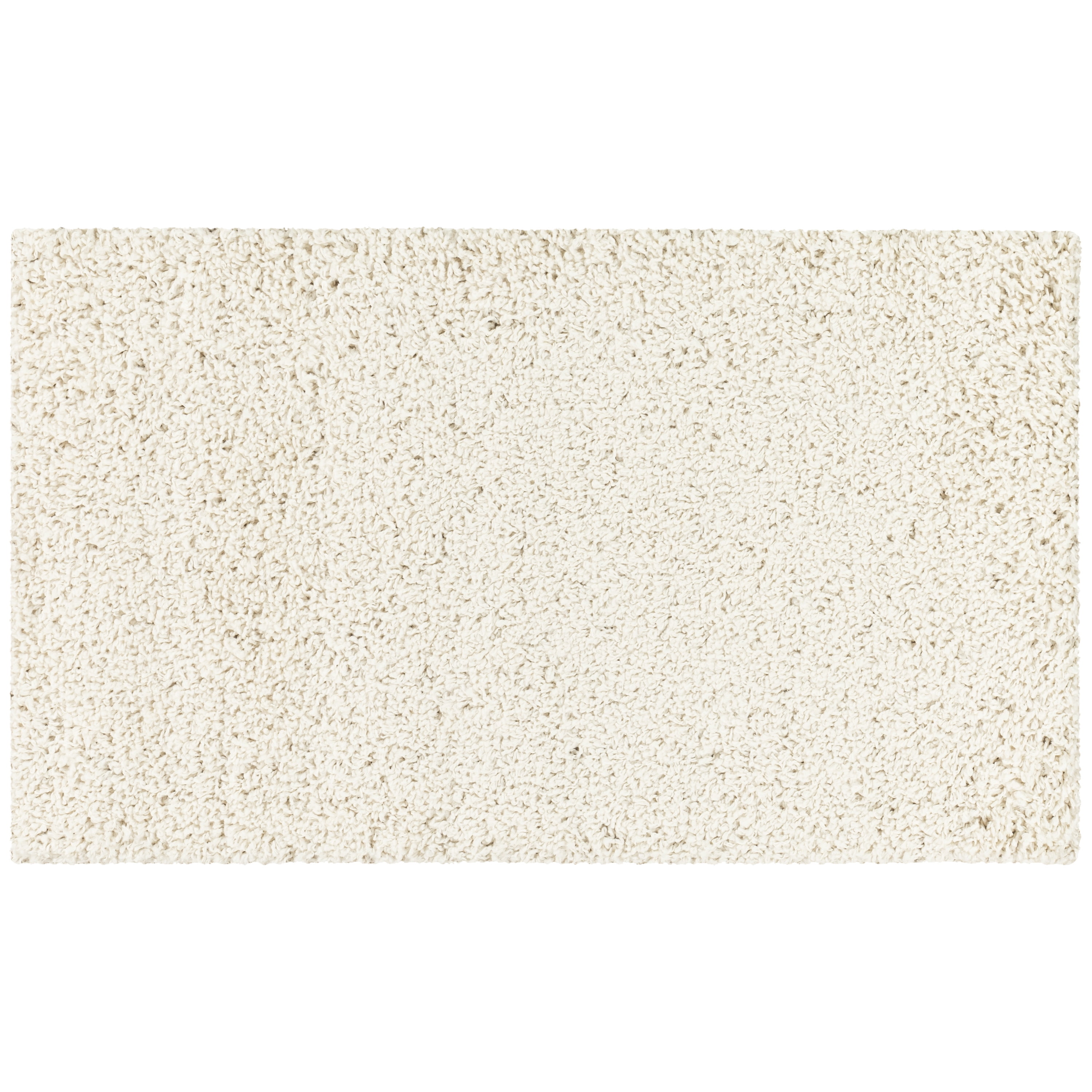 Mainstays Traditional Solid Ivory Tufted Shag Indoor Accent Rug, 1'8"x2'10"