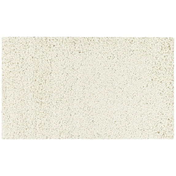 Mainstays Traditional Solid Ivory Tufted Shag Indoor Accent Rug, 1'8"x2'10"
