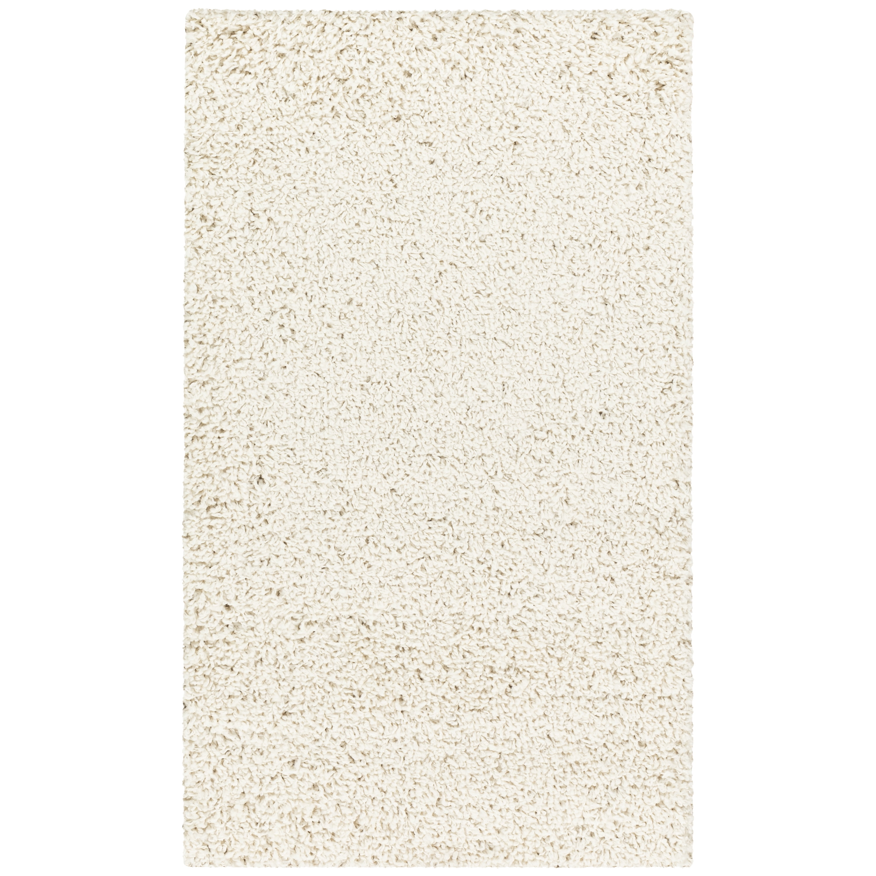 Mainstays Traditional Solid Ivory Tufted Shag Indoor Accent Rug, 2'6"x3'10"