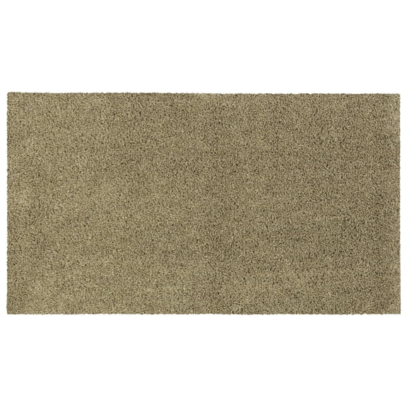 Mainstays Traditional Mushroom Tan Shag Indoor Accent Rug, 1'8" x 2'10"