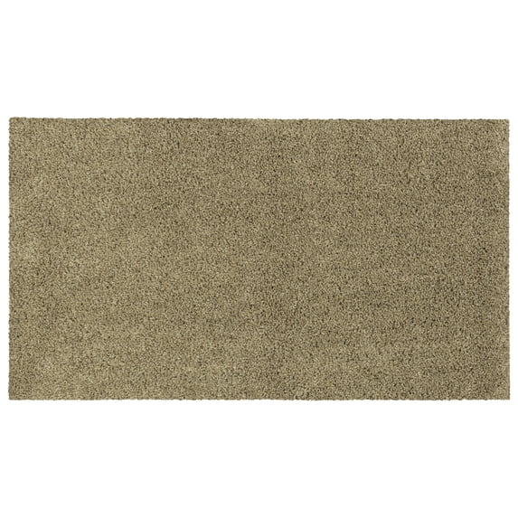 Mainstays Traditional Mushroom Tan Shag Indoor Accent Rug, 1'8" x 2'10"