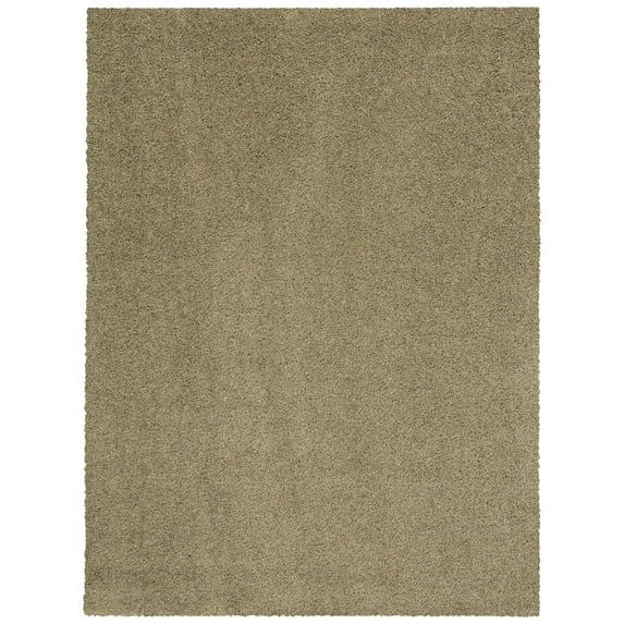 Mainstays Traditional Mushroom Tan Shag Indoor Area Rug, 7' x 10'