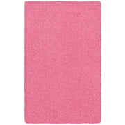 Mainstays Traditional Solid Pink Youth Shag Indoor Area Rug 3' x 4'8"