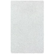 Mainstays Traditional Solid Silver Youth Shag Indoor Area Rug, 3' x 4'8"