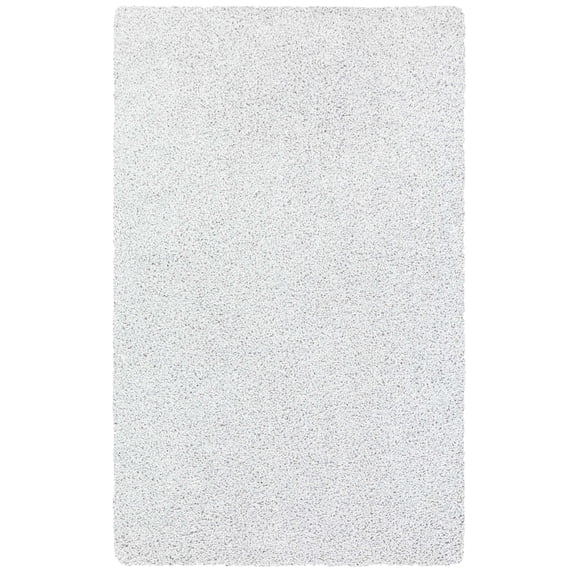 Mainstays Traditional Solid Silver Youth Shag Indoor Area Rug, 3' x 4'8"