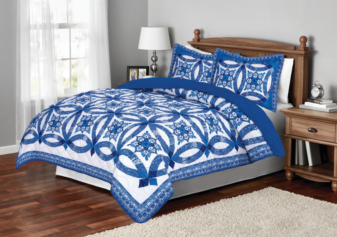 Mainstays Traditional Wedding Ring Patterned Bedding - image 1 of 7