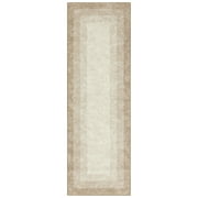 Mainstays Ombre Border Tan Transitional Indoor Runner Rug, 2 ft x 6 ft