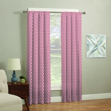 Mainstays 37'' x 54'' Ikat Window Curtain in Pink
