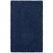 Mainstays Transitional Solid Navy Indoor Youth Shag Area Rug, 3' x 4'8"
