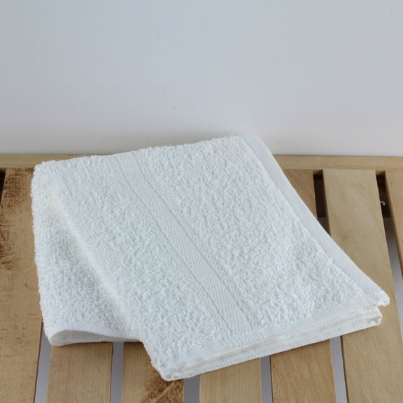 Mainstays Basic Bath Collection - Single Hand Towel, Solid White