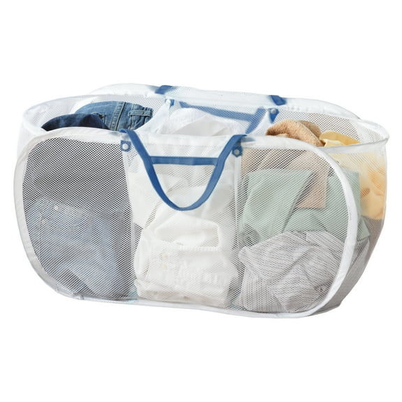 Mainstays Triple-Pop Open Sorter, White