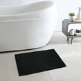 thumbnail interactive-video image 1 of Mainstays Tufted Stripe 2 Piece Bath Rug Bundle, Rich Black, 17" x 24", 1 of 10