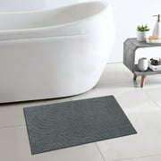 Mainstays Tufted Waves 2-Piece Bath Rug Set, Soothing Gray, 17 in x 24 in & 20 in x 30 in