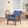 Mainstays Tuscany Ridge Weather Resistant Wicker Outdoor Lounge Chair