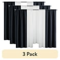 thumbnail image 1 of (3 pack) Mainstays Twill Blackout and Voile Rod Pocket Curtains, Set of 4, Blue Cove, 27.5" W x 63" L, 1 of 13