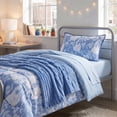 thumbnail image 1 of Mainstays Blurred Rose 2-Piece Blue Comforter Set, Twin/Twin XL, 1 of 9