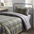 thumbnail image 1 of Mainstays Western Plaid 2-Piece Green Comforter Set, Twin/Twin XL, 1 of 12
