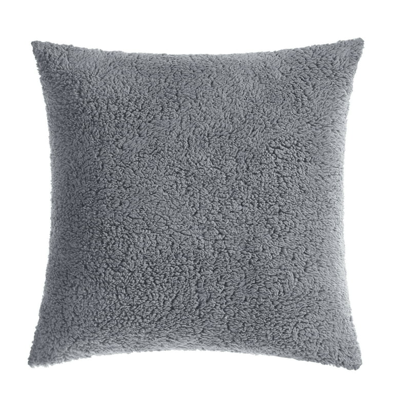 Mainstays ultra soft reversible oversized sherpa decorative throw pillow deals