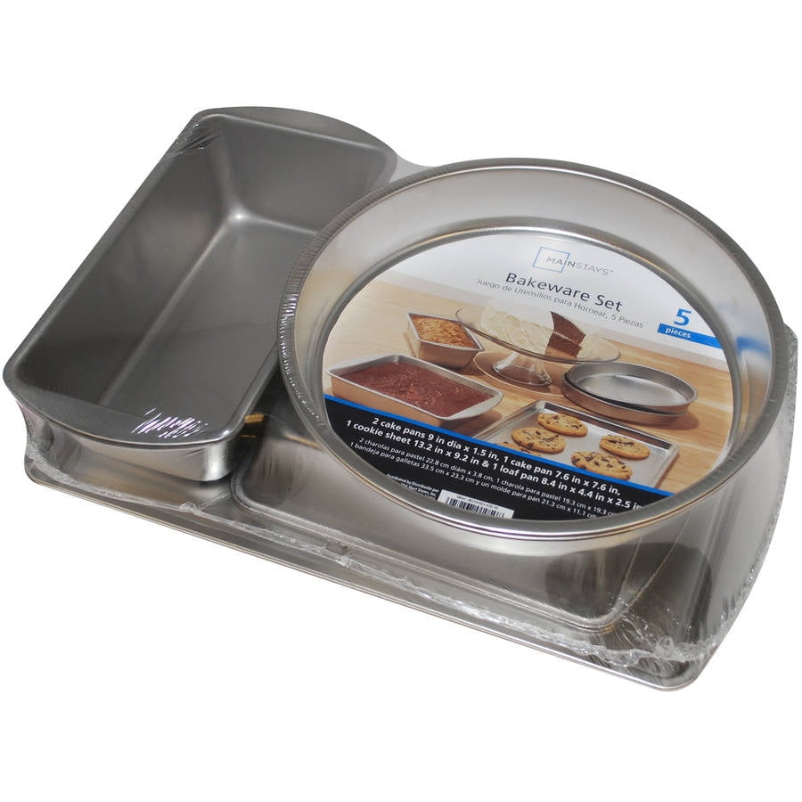 Mainstays Uncoated Bakeware Set, 5 Count