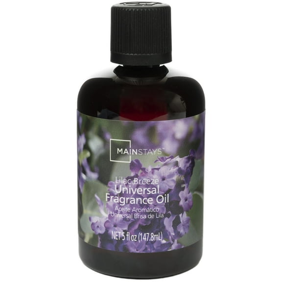 Mainstays Universal Fragrance Oil, Lilac Breeze, 5 fl oz, for use with Fragrance Oil Diffusers, Fragrance Warmers, Potpourri, and Wicking Fragrance Diffusers