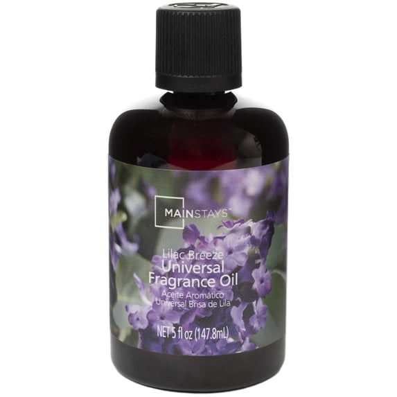 Mainstays Universal Fragrance Oil, Lilac Breeze, 5 fl oz, for use with Fragrance Oil Diffusers, Fragrance Warmers, Potpourri, and Wicking Fragrance Diffusers