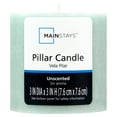 Mainstays Unscented Decorative Mottled Pillar Candles, 3x3inch tall