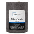 Mainstays Unscented Decorative Mottled Pillar Candles, 3x4inch tall