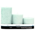 Mainstays Unscented Decorative Mottled Pillar Candles Set (3x3, 3x4